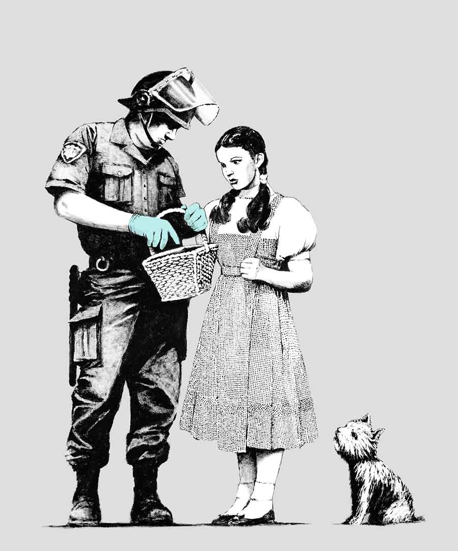 Stop and search, Banksy