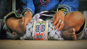 Chitonti, falda artesana shipibo. Foto: Héctor Márquez.