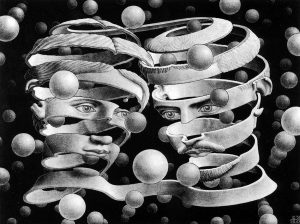 “Bond of Union” M.C. Escher (1956). FUENTE DE LA IMAGEN: Count Orlok's Blog